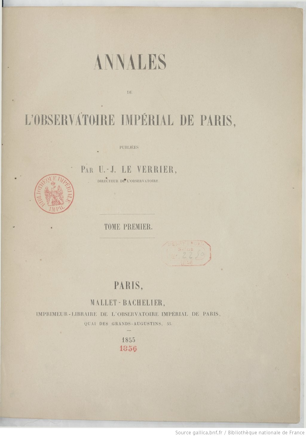 Publications de l'Observatoire de Paris et Meudon (1806-2003)
