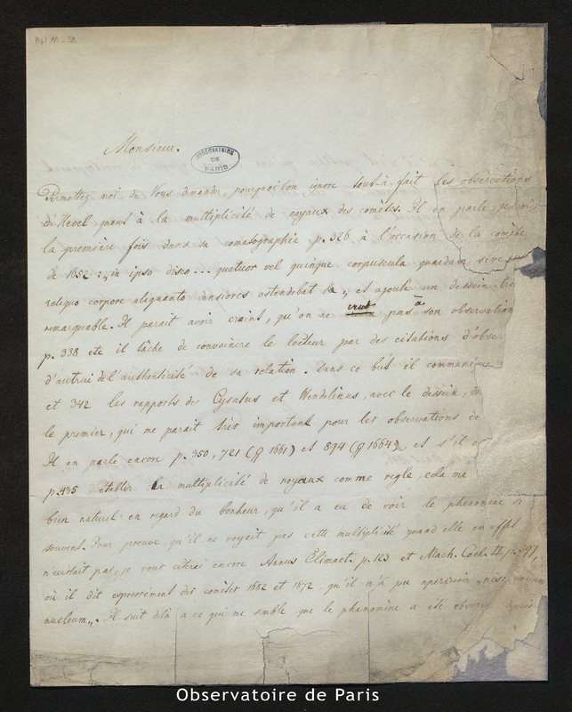 Lettre de Littrow (Ch L.) à François Arago, Vienne le 26 mars 1846