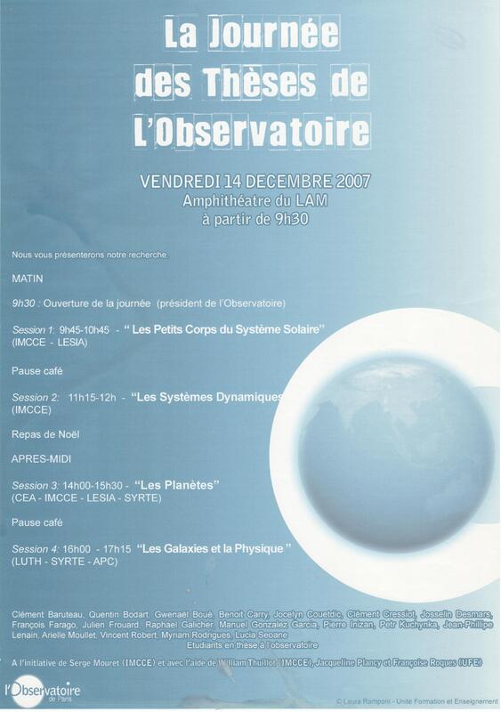 Journée des thèses de l'Observatoire