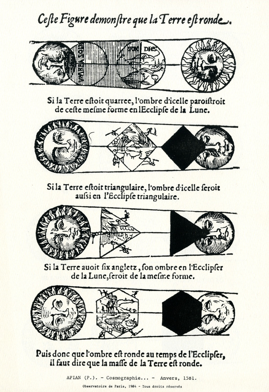 Cette figure demonstre [sic] que la terre est ronde / Hoc schema demonstrat terram esse globosam