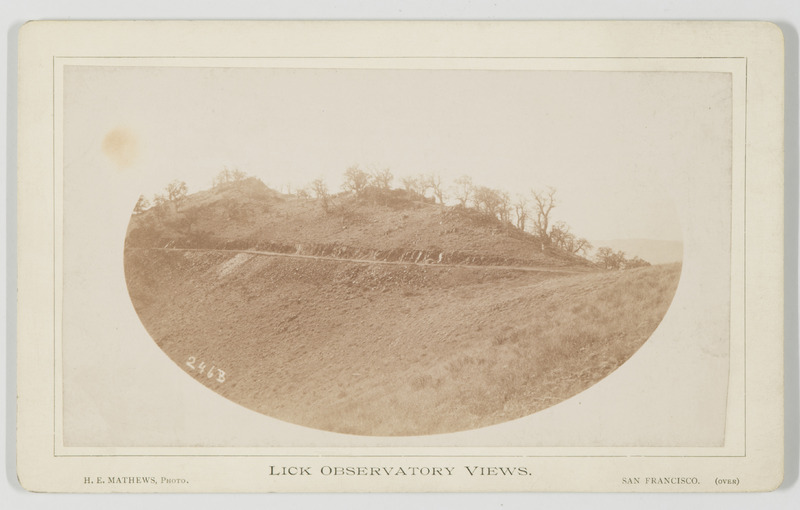 Lick Observatory Views : près du sommet du Mont Hamilton [?] (titre original)