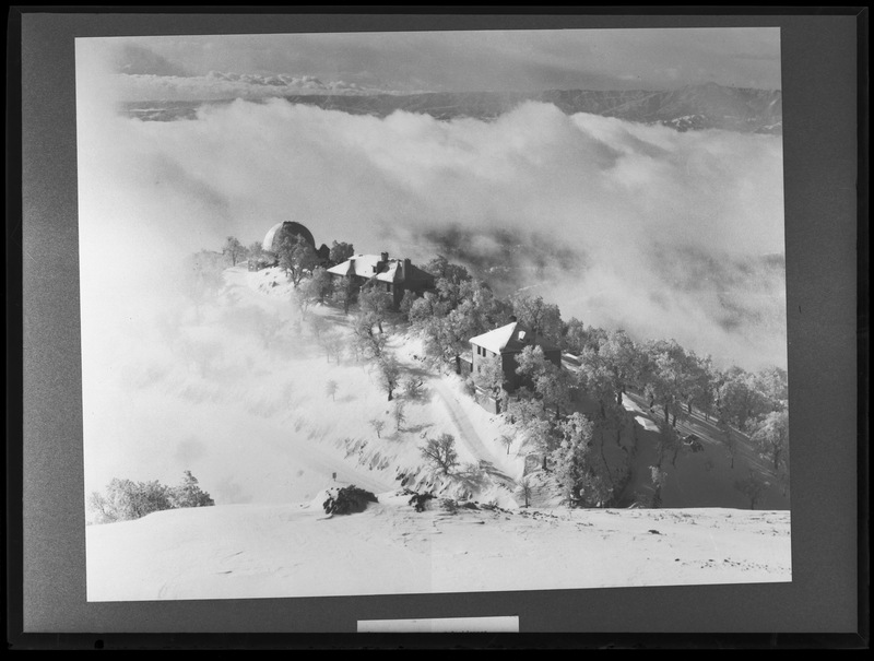 Observatoire Lick - Vue aérienne (titre forgé)