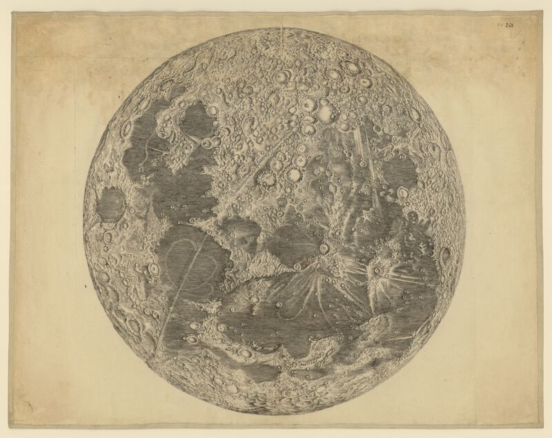 Carte de la Lune de Jean Dominique Cassini (titre forgé)