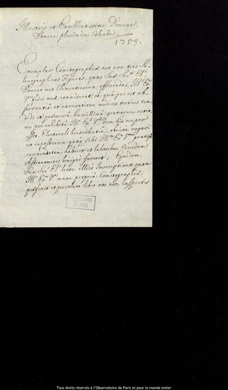 Lettre de Constantin Kestner à Jan Heweliusz, Kaliningrad, 22 mars 1669