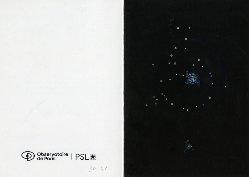 Carte de vœux de la Bibliothèque de l'Observatoire de Paris pour l'année 2025