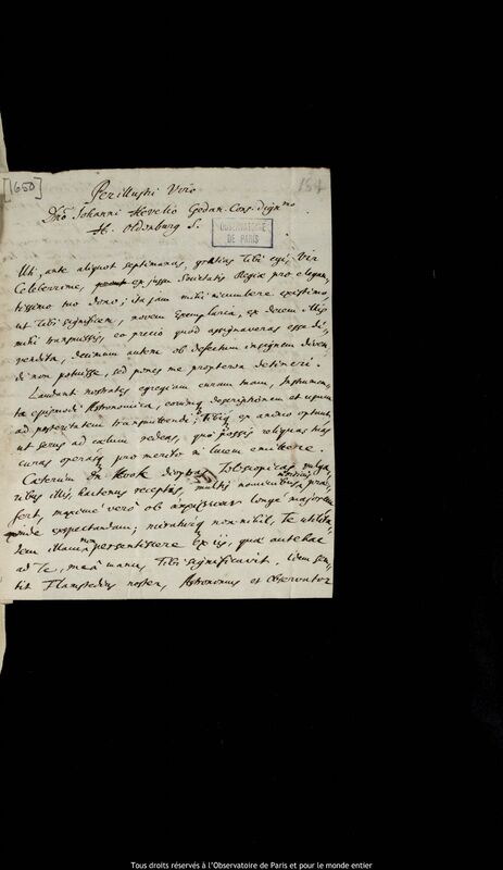 Lettre de Henry Oldenburg à Jan Heweliusz, Londres, 23 mars 1674