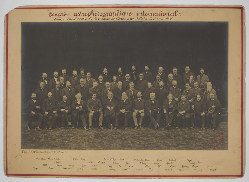 Les participants du congrès astrophotographique international de 1887. (titre forgé)