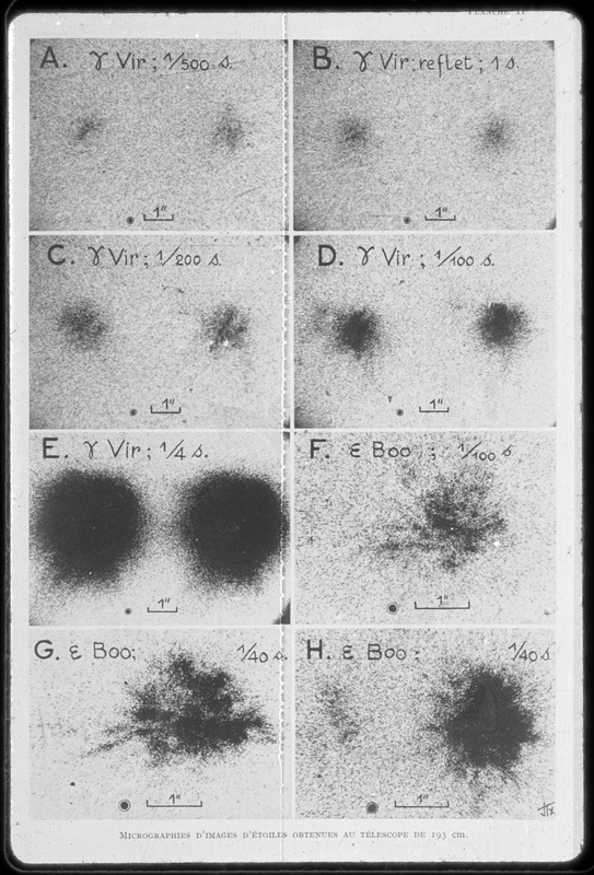 Micrographies d'étoiles - Télescope de 193cm de l'Observatoire de Haute-Provence (titre forgé)