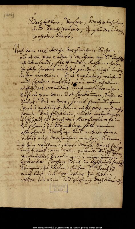 Lettre de Johann Abraham Ihle à Jan Heweliusz, Leipzig, 24 août 1670