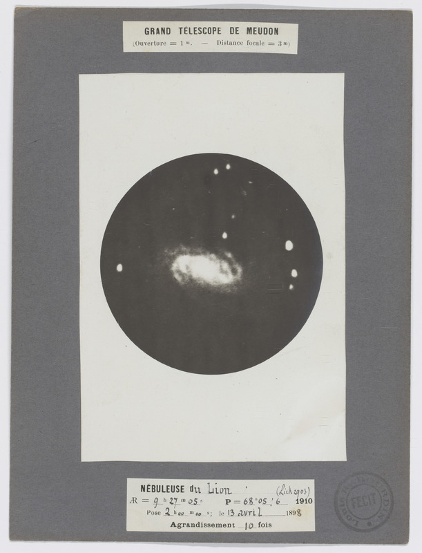 Lion, 13-04-1898, x10, 2h, pris au grand télescope de Meudon. (titre forgé)