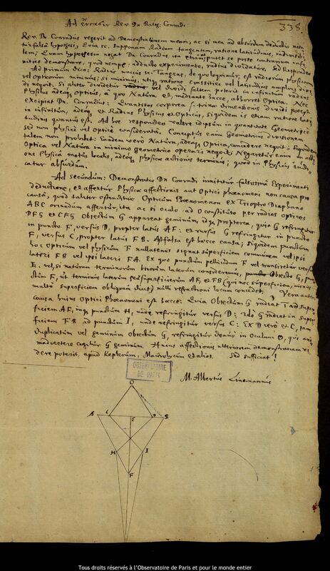 Texte manuscrit d'Albert Linemann, Kaliningrad, 1er janvier - 17 décembre 1652