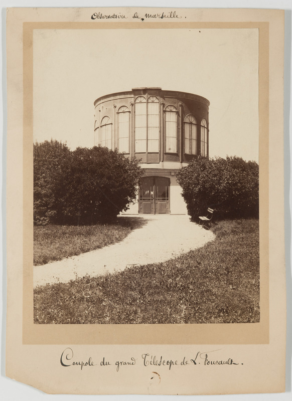 Observatoire de Marseille : Coupole du grand télescope de L. Foucault (titre original)