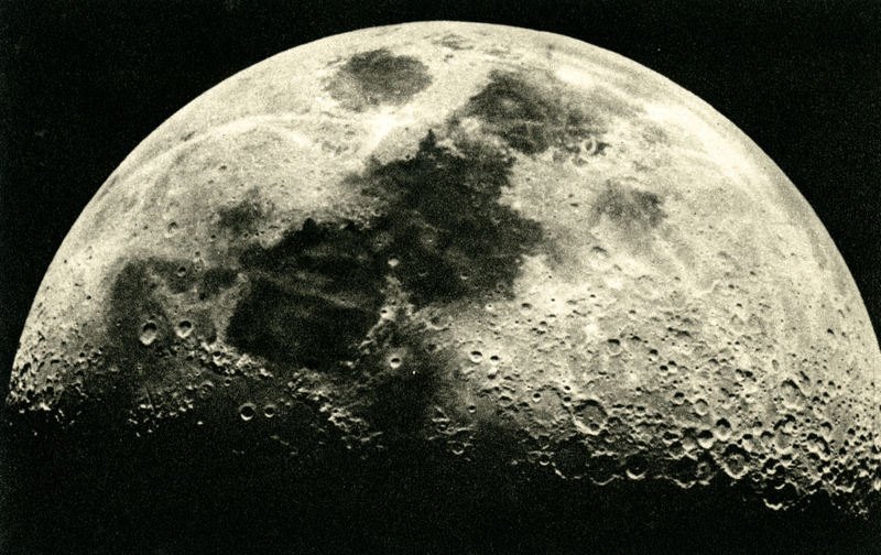 Observatoire Flammarion, Juvisy [S.-et-O.], Les mers - sans eau - et les cratères de la lune à la phase du 1er quartier. (titre original)