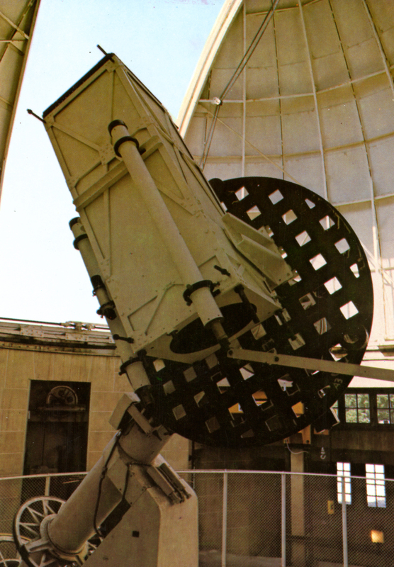 Télescope Cassegrain de 60 cm de diamètre monté sur la table équatoriale de l'Observatoire de Paris à Meudon (titre original)