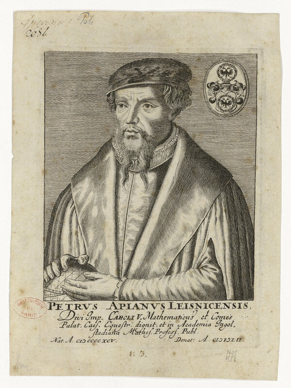 Portrait en buste d'Apianus [Peter Benewitz, dit Petrus] (titre forgé)