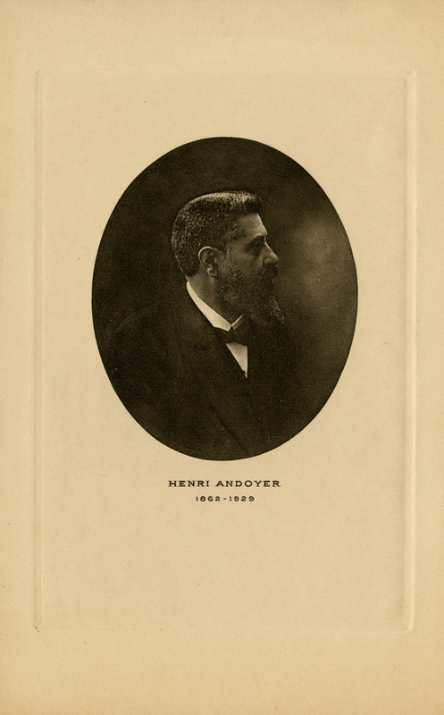 Henri Andoyer 1862-1929 (titre original)