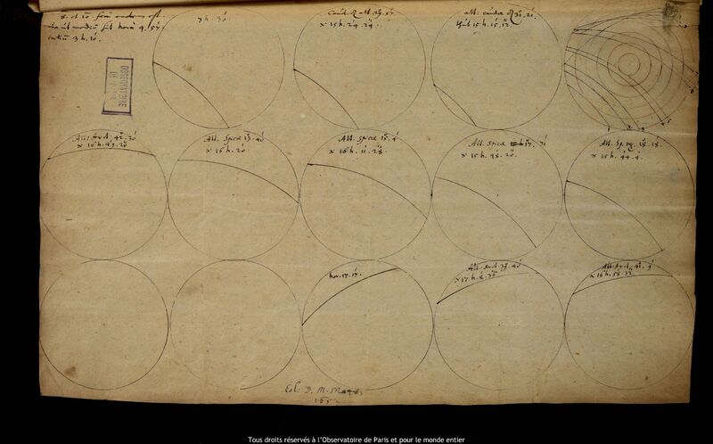 Dessin de Lorenz Eichstaedt, 14 mars 1653