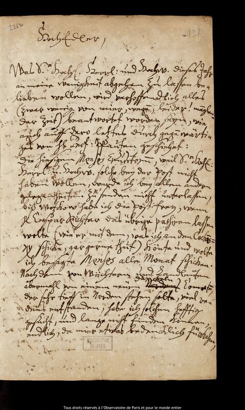 Lettre de Johann Abraham Ihle à Jan Heweliusz, Leipzig, 14 juillet 1683