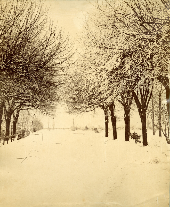 Vue de Meudon sous la neige