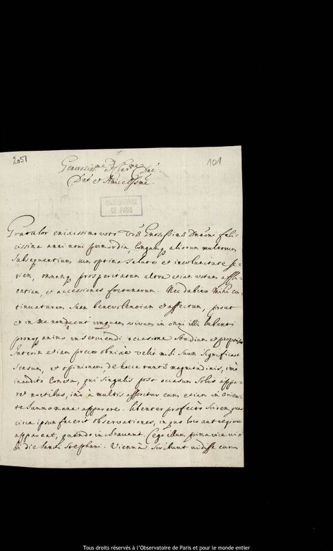 Lettre de Jan Chryszostom Gninski à Jan Heweliusz, Wagrowiec, 7 janvier 1681