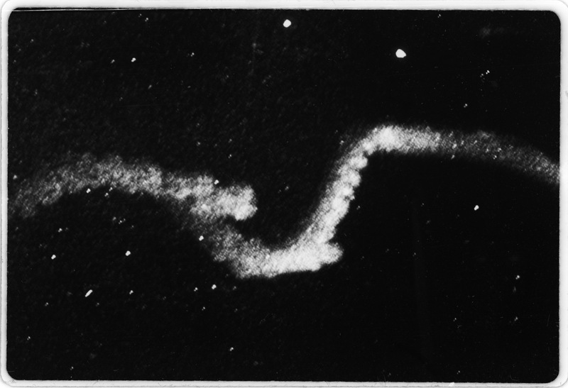 Nuage de Sodium (mai 1962) H+6.32 - Observatoire de Haute Provence (titre forgé)