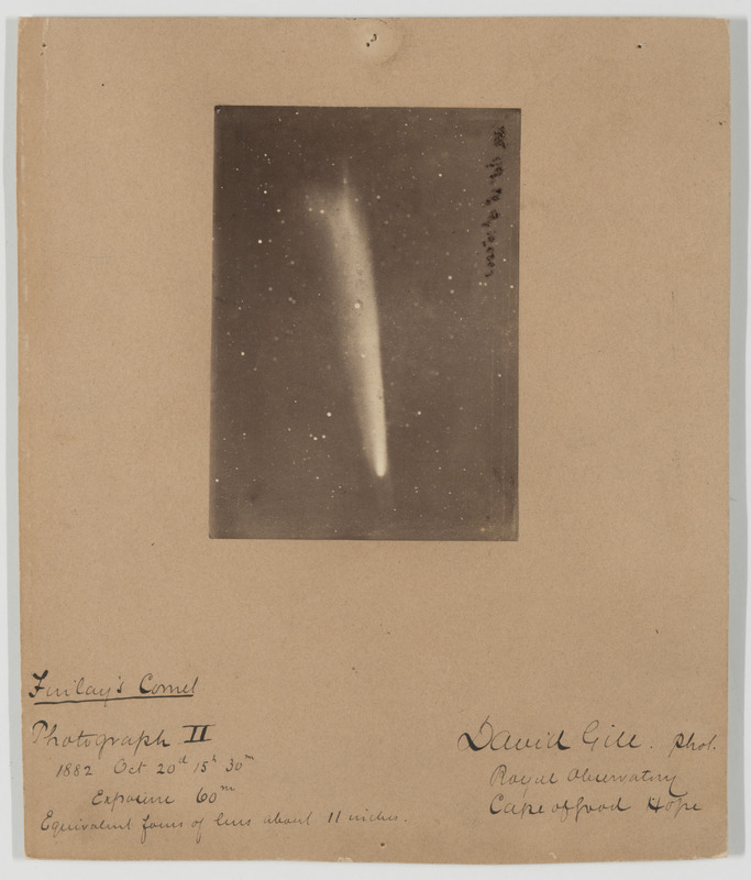 Finlay’s Comet. Photograph II, 1882 Oct. 20d 15h 30m. Exposure 60m, equivalent focus of lens about 11 inches (titre original)