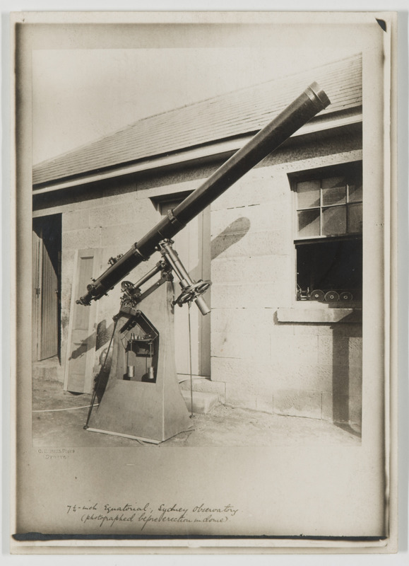 Sydney Observatory, 7 ½ inch Equatorial [photographed before erection in dome] (titre original)