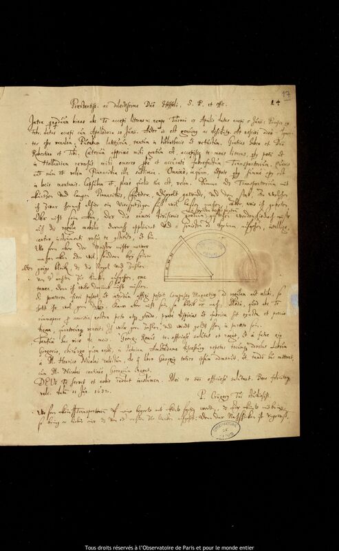 Lettre de Peter Crüger à Jan Heweliusz, Gdansk, 11 juin 1632