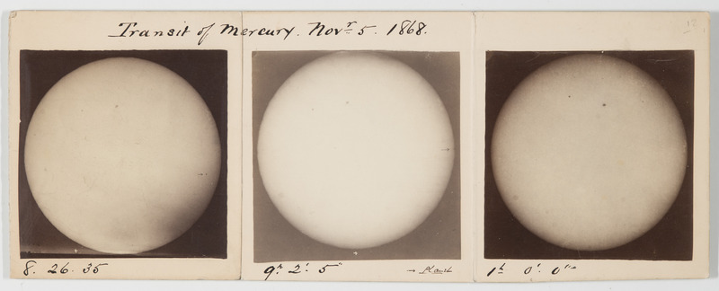 Transit of Mercury, November 5 1868 (titre original)