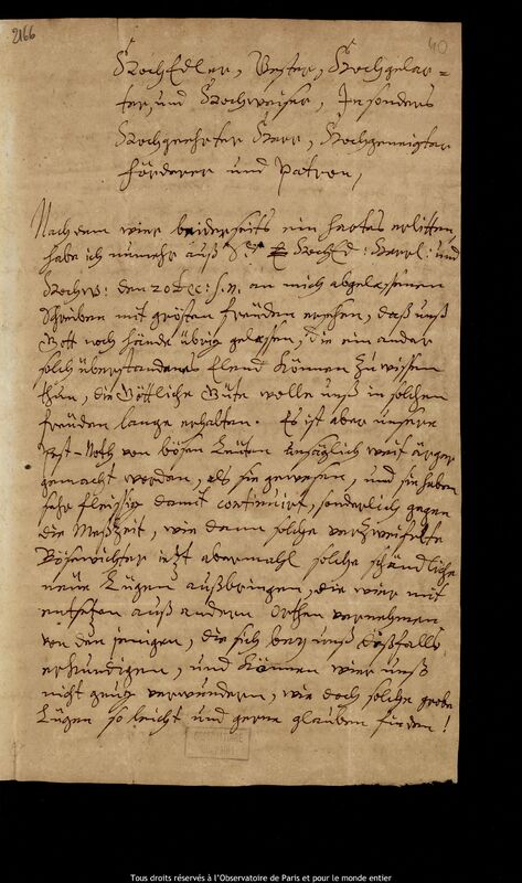 Lettre de Johann Abraham Ihle à Jan Heweliusz, Leipzig, 17 décembre 1681