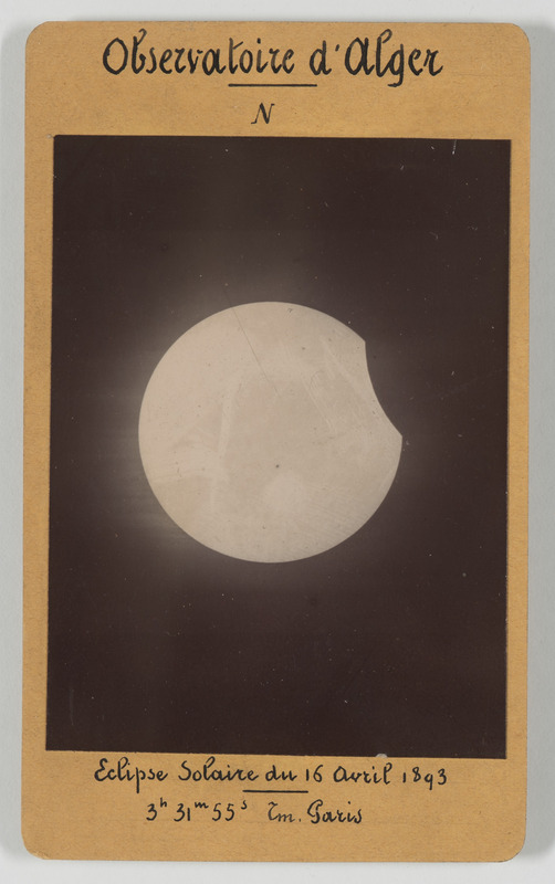 Observatoire d’Alger. Eclipse solaire du 16 avril 1893 (titre forgé) / [6 images]