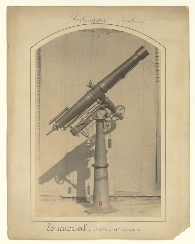 Washington [Coast-survey]. Equatorial, 0m15 à 0m25 d’ouverture (titre original)