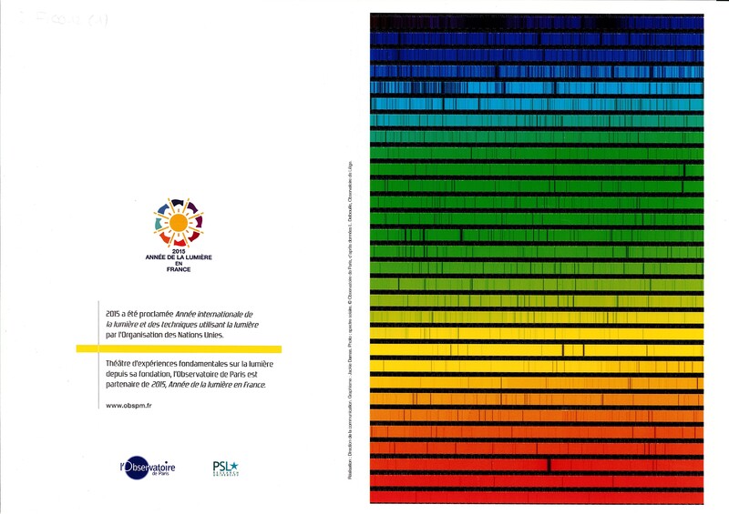 Carte de vœux de l'Observatoire de Paris (2015)