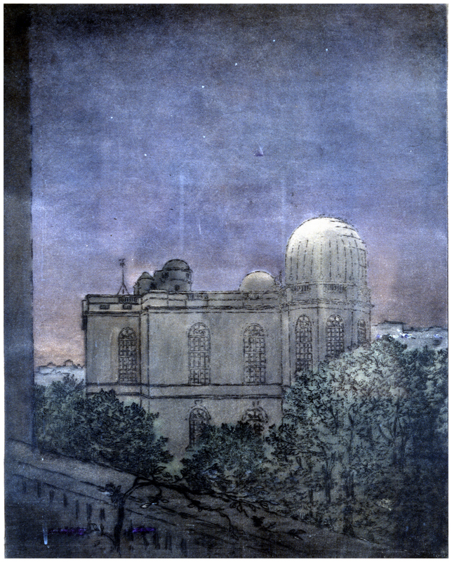 L'Observatoire de Paris la nuit sous la Grande Ourse