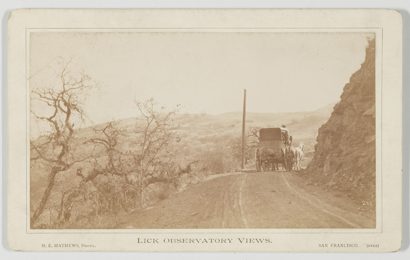 Lick Observatory Views : Lick Avenue, A Bit of Landscape (titre original)