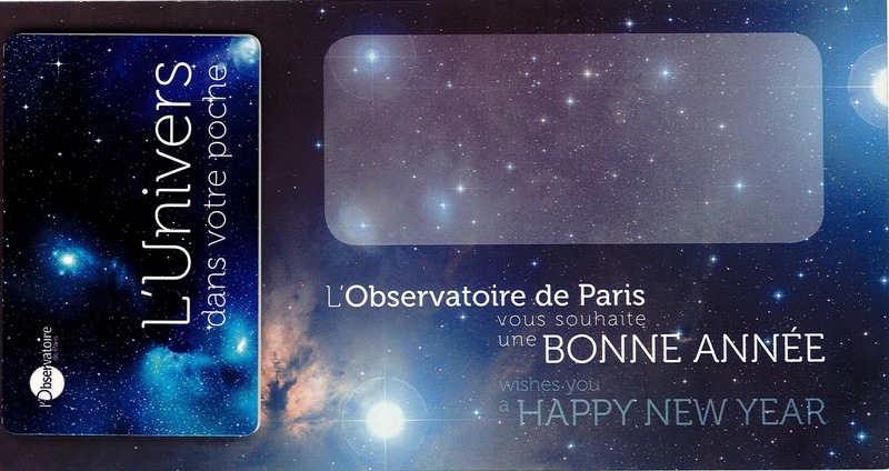 Carte de vœux de l'Observatoire de Paris (2012)