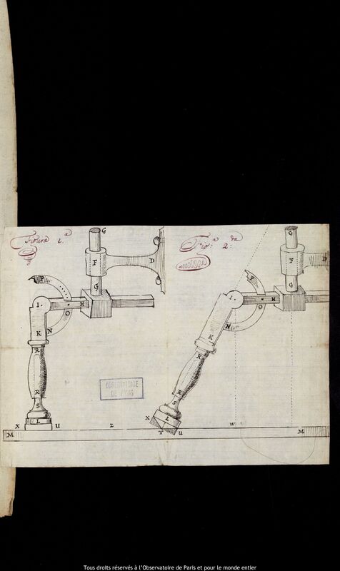 Dessin d'Adam Adamandus Kochanski, 4 décembre 1677