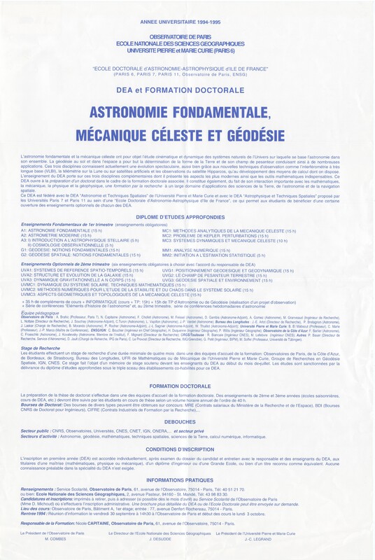 Ecole doctorale astronomie et astrophysique d'Ile-de-France