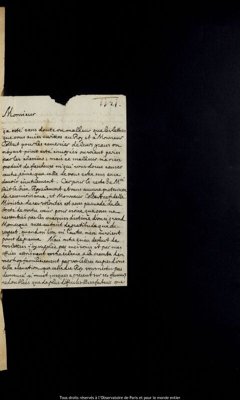 Lettre de Jean Chapelain à Jan Heweliusz, Paris, 12 mars 1666