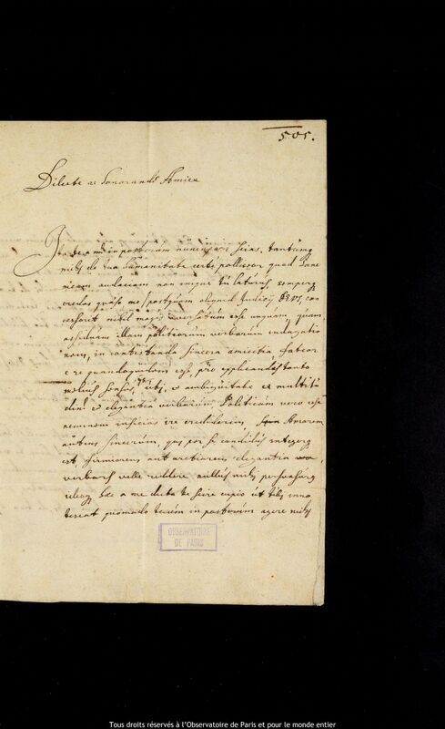 Lettre de Svante Svantesson Banér à Jan Heweliusz, Stockholm, 15 novembre 1656