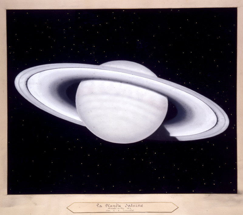 La planète saturne observée en décembre 1874 par E. L. Trouvelot (titre original)