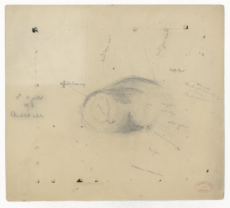 Dumb-bell Nebula, mardi 11 juillet 1876 (titre original)