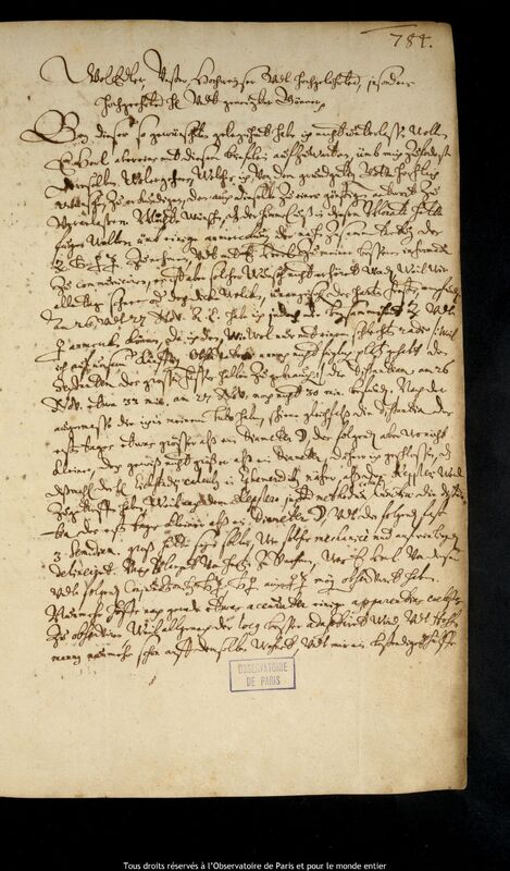 Lettre de Caspar March à Jan Heweliusz, Rostock, 27 décembre 1662