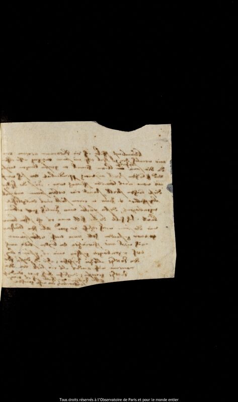 Texte manuscrit de Jan Heweliusz, Gdansk, 1678