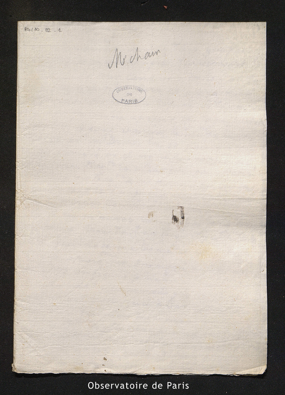 Lettre de Gonzalez Ortiz à Méchain, Madrid le 24 septembre 1803