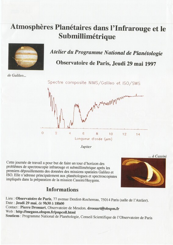 Atelier du programme national de planétologie