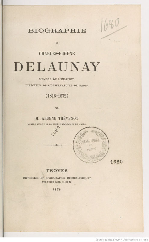 Biographie de Charles-Eugène Delaunay