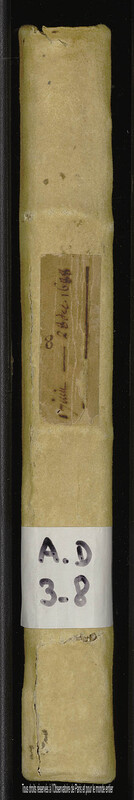 [Journal des observations faites à l'Observatoire de Paris et au château de Thury], 1er juin 1688 - 28 décembre 1688