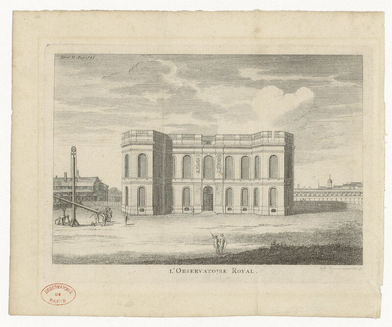 Observatoire de Paris : façade sud (titre forgé)