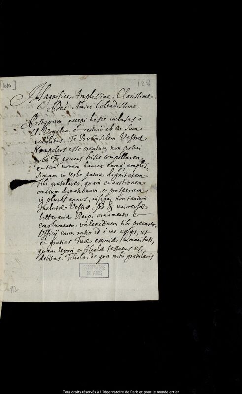 Lettre de Stanislaw Lubieniecki à Jan Heweliusz, Hambourg, 8 septembre 1673